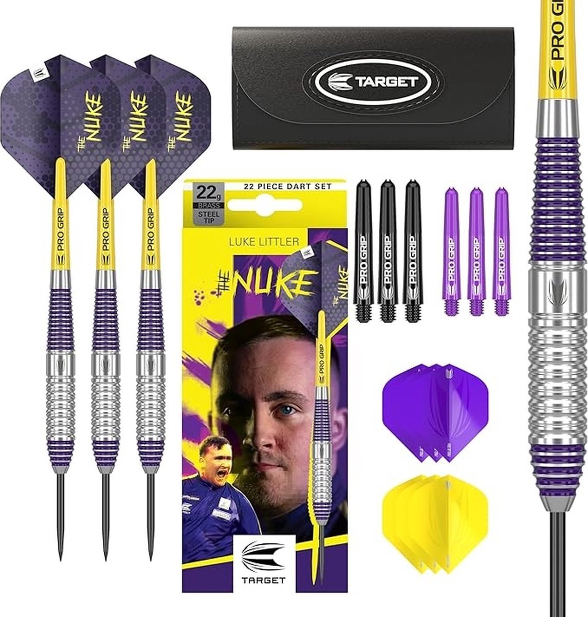 Luke Littler The Nuke Brass Darts - 22 gram – ABCDarts