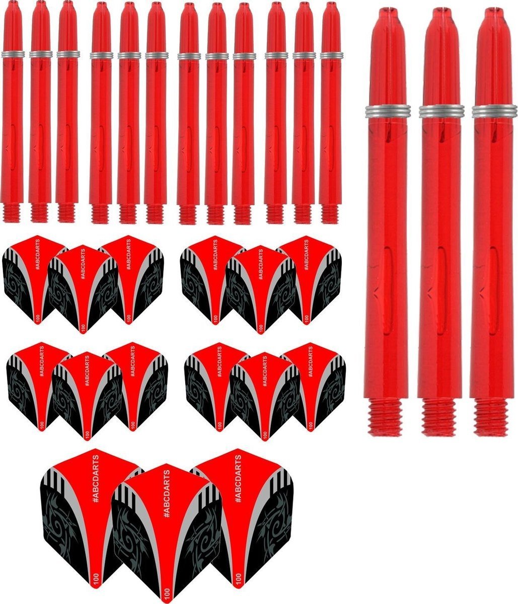Dart Flights En Dart Shafts Combi pack - Tribal Edgeglow - 5 sets