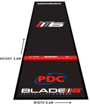 Winmau Pro Zone Precision Blade 6 Soft Feel Dartmat 300 x 60 cm