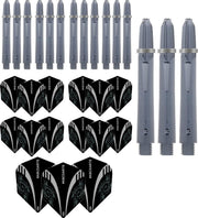 Dart Flights En Dart Shafts Combi pack - Tribal Edgeglow - 5 sets