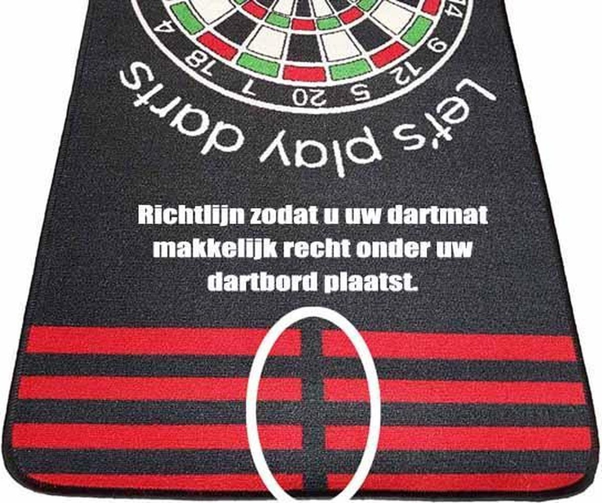ABC Darts – Dartmat tapijt antracite XXL - 80 x 300 cm