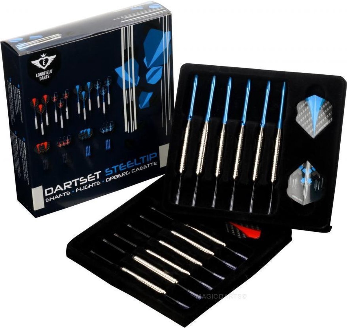 Longfield Darts Brass Set - 4 Sets Nickel 21/23 gram