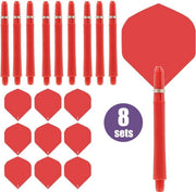 ABC Darts - Dart Flights en Dart Shafts Combi set - Rood