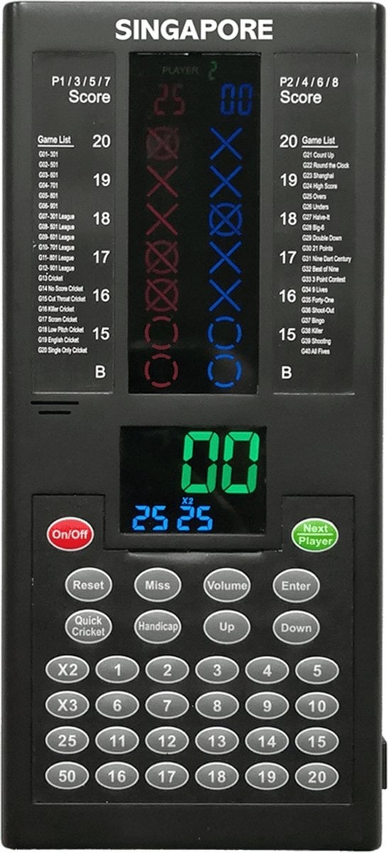 XQMax - Pro Dart Scorer - Telmachine - Singapore