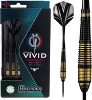 Harrows Brass Darts Vivid - Zwart