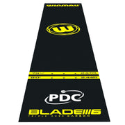 Winmau PVC Dartmat 300 x 60 cm - Zwart Blade6