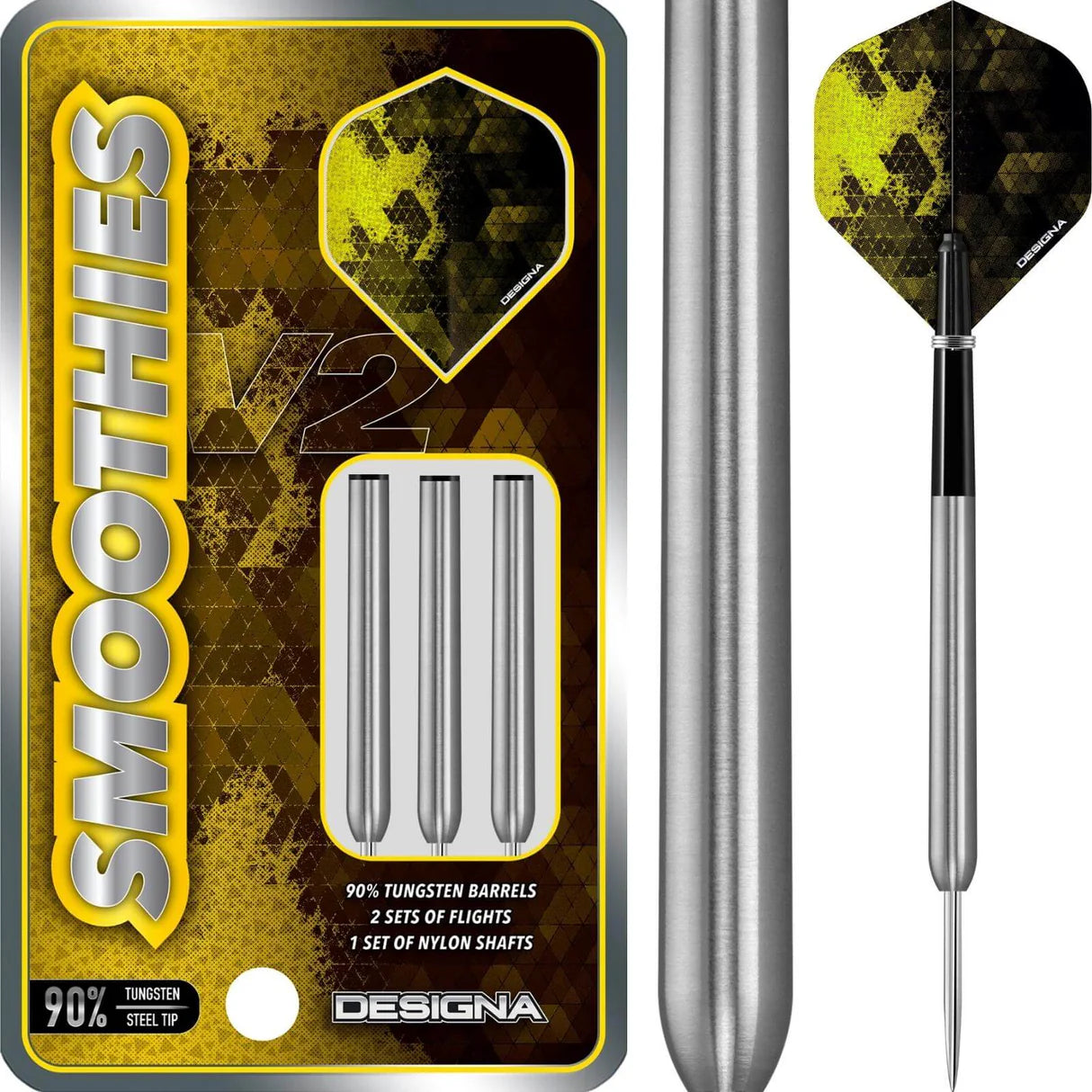 Designa Darts V2 90% - Smooth - Rechte Barrel