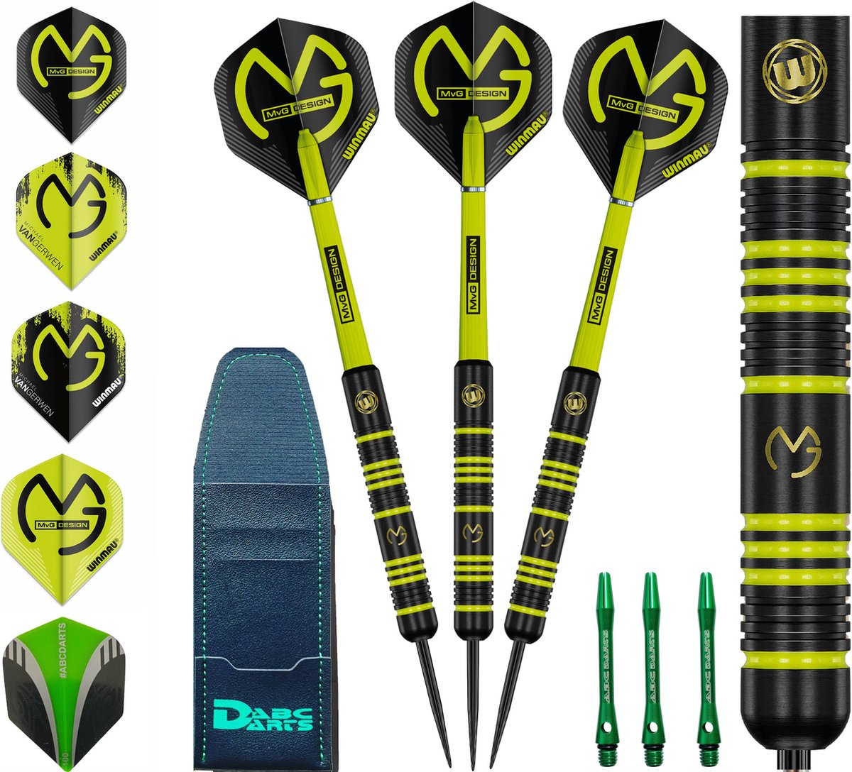 Michael van Gerwen brass darts set luxe