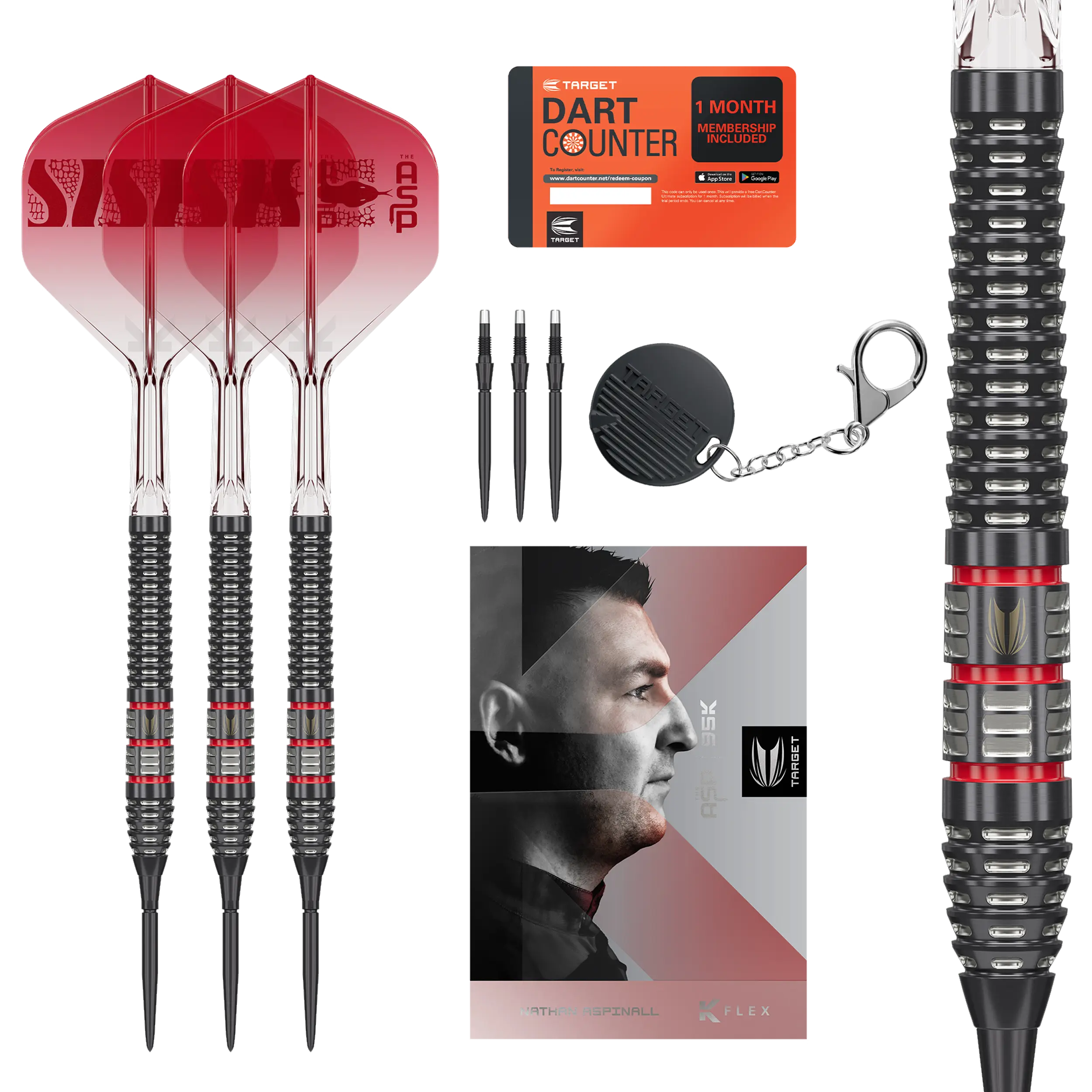 Nathan Aspinall ASP 95K Dartpijlen - 24 gram