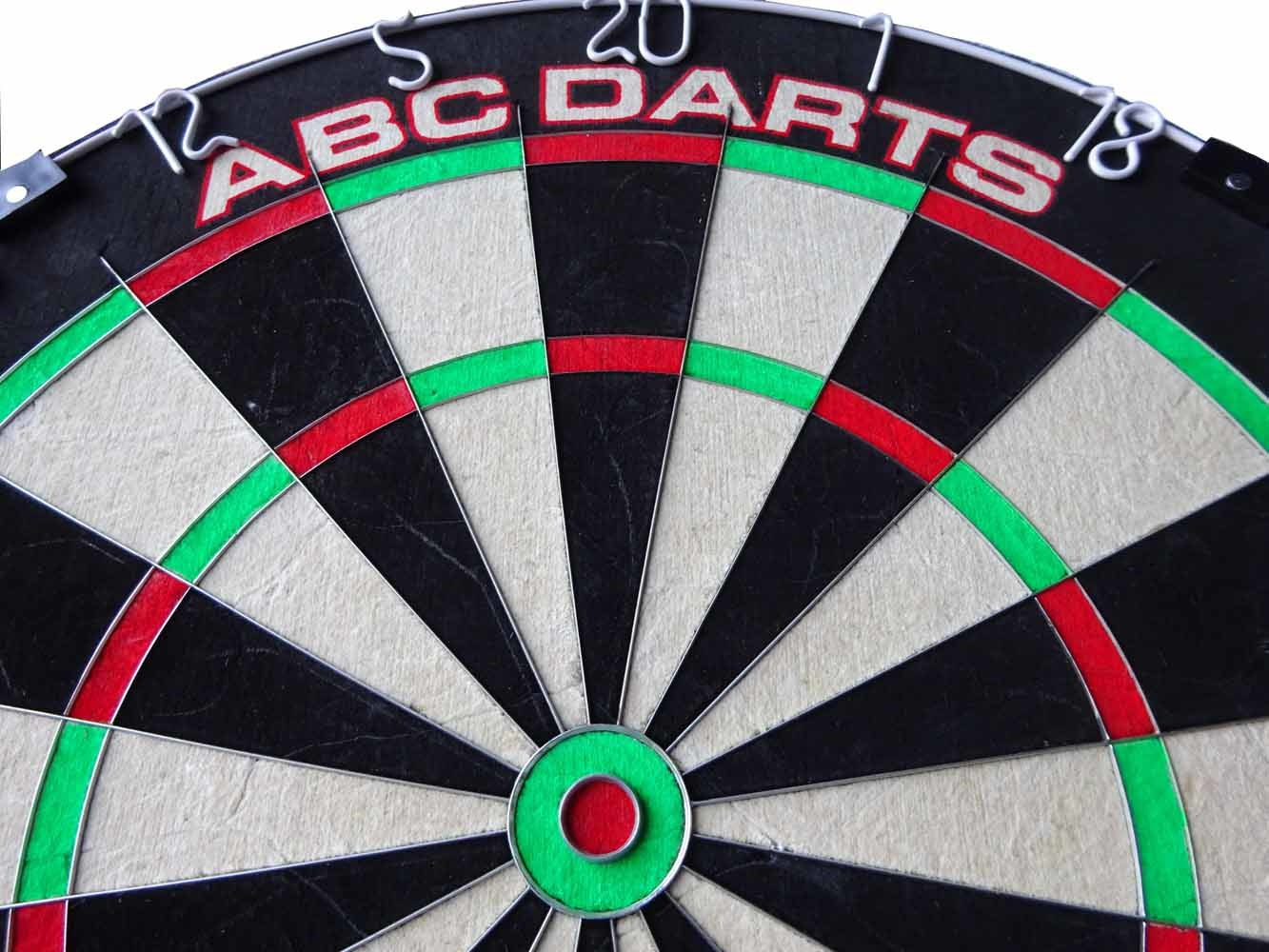 ABC Darts - Dartkabinet met Dartbord en 2 sets Dartpijlen