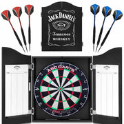 Jack Daniels Dartkabinet Met ABCDarts Pro Dartbord En 2 Sets Dartpijlen