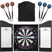 ABC Darts - Dartkabinet met Dartbord en 2 sets Dartpijlen