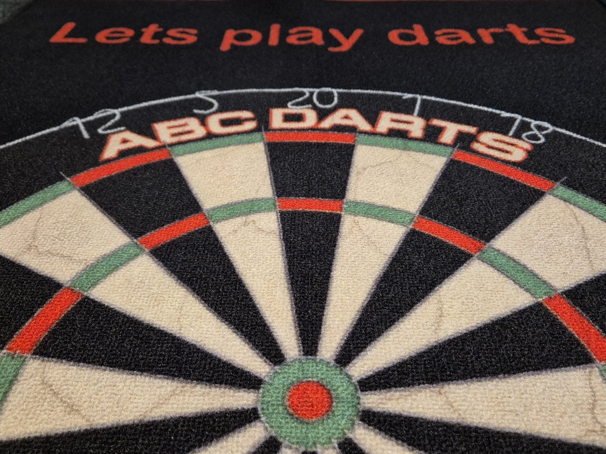 ABC Darts – Dartmat Antracite ROOD - 80 x 241 cm
