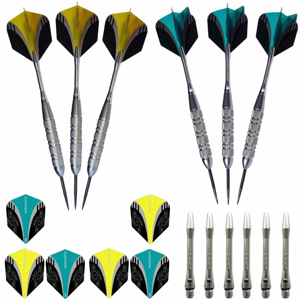 ABC Darts - 2 sets Silver Brass Dartpijlen
