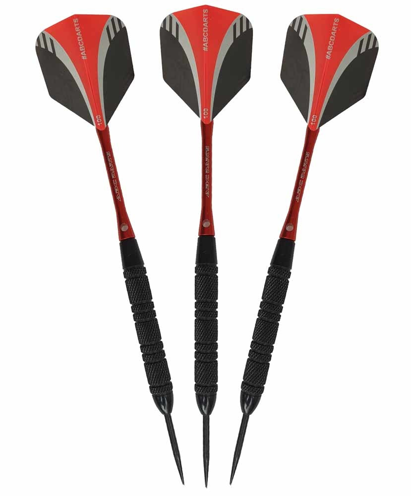 ABC Darts - 2 sets Black Brass Dartpijlen