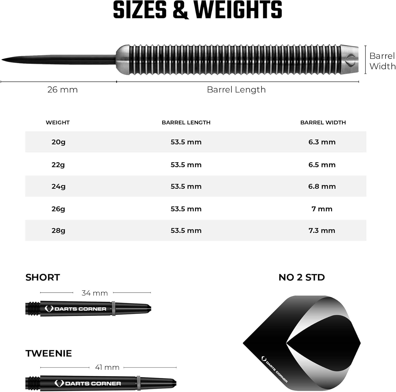 ABC Darts - Warfare Blackout 80% - 26 Gram