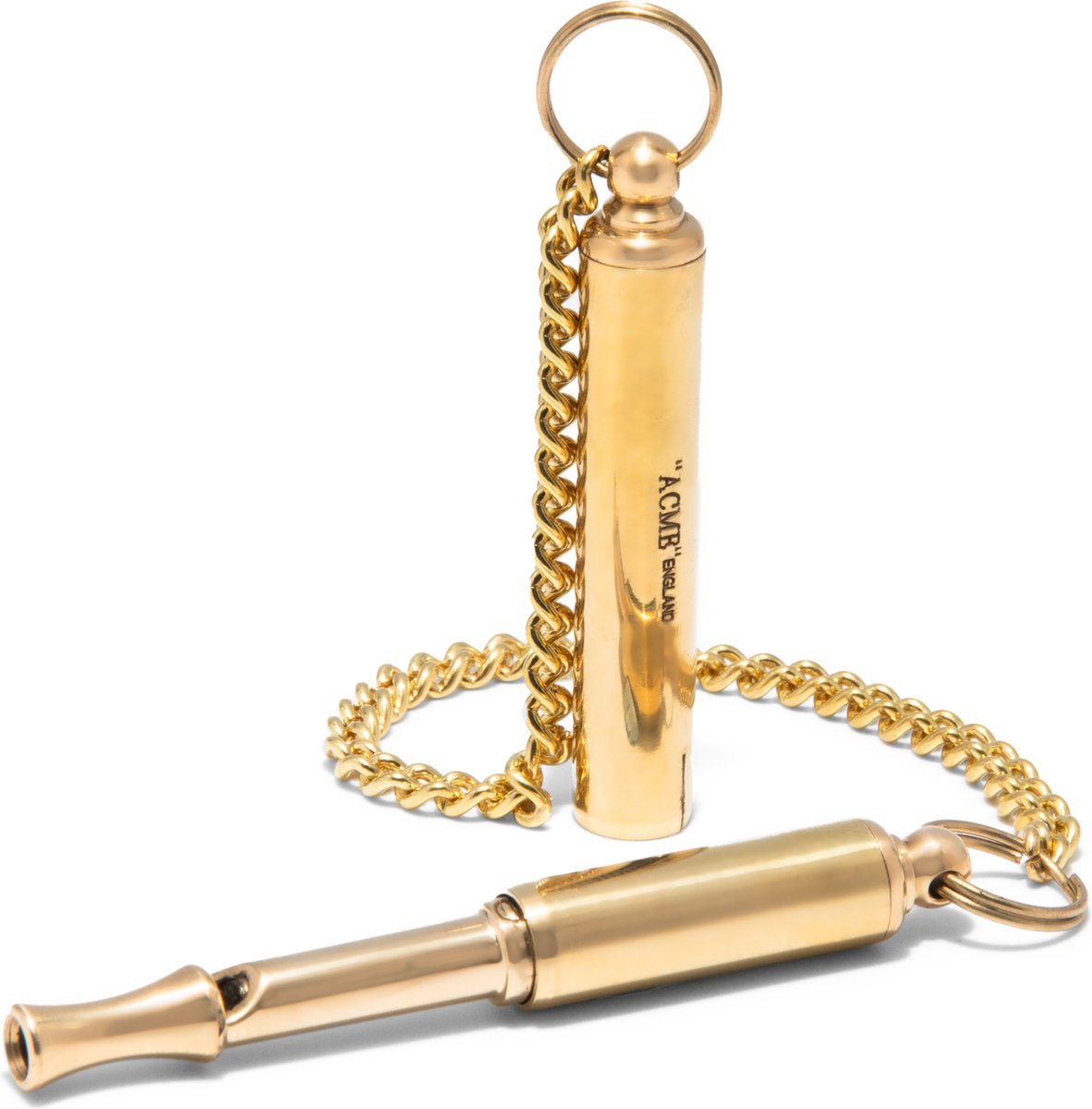 acme silent dog whistle gold color
