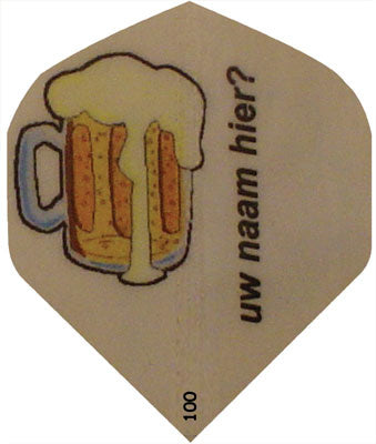 Dartflights Bedrukken Met Bierpul En Naam