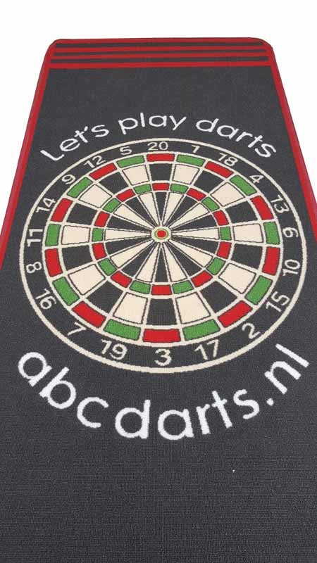 ABC Darts – Dartmat tapijt antracite XXL - 80 x 300 cm