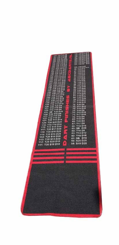 ABC Darts – Dartmat FINISH XXL antracite - 80 x 300 cm