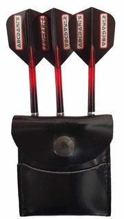 ABC Darts – Dartwallet Zwart Leder – Insteekmodel