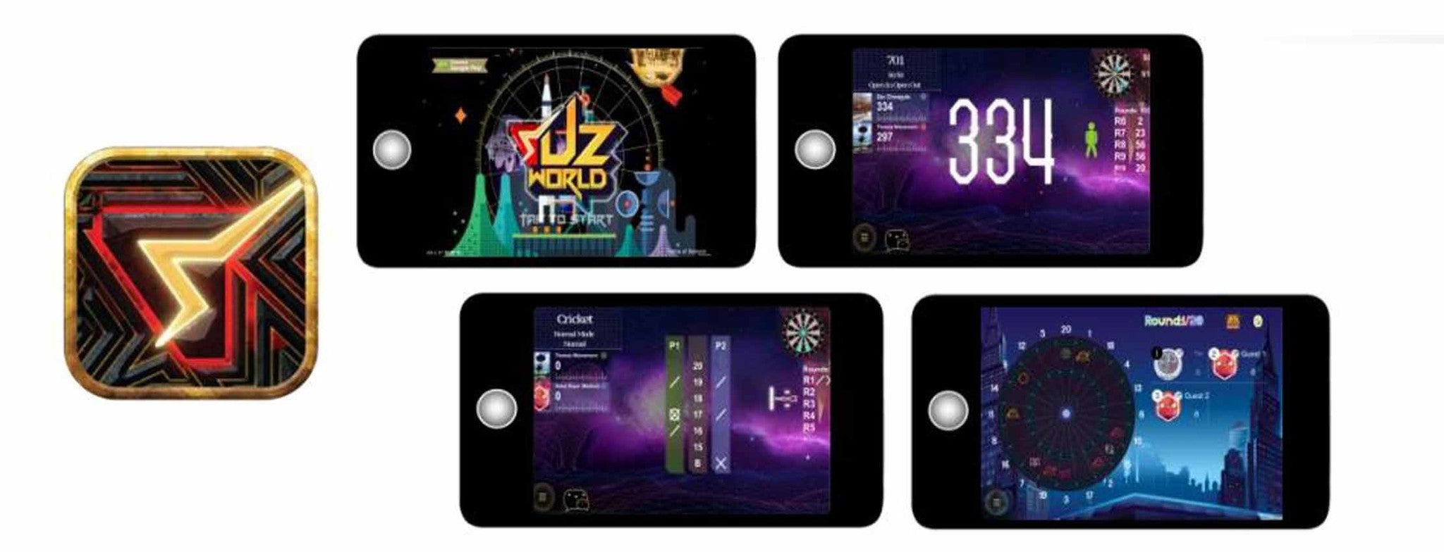 Carromco 94002 smartness guz online dartboard LED square