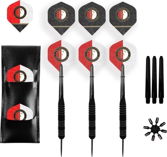 Feyenoord Brass Darts Set - Dartpijlen  - 23 gram