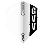 Gian van Veen Dart Flights - Wit Zwart