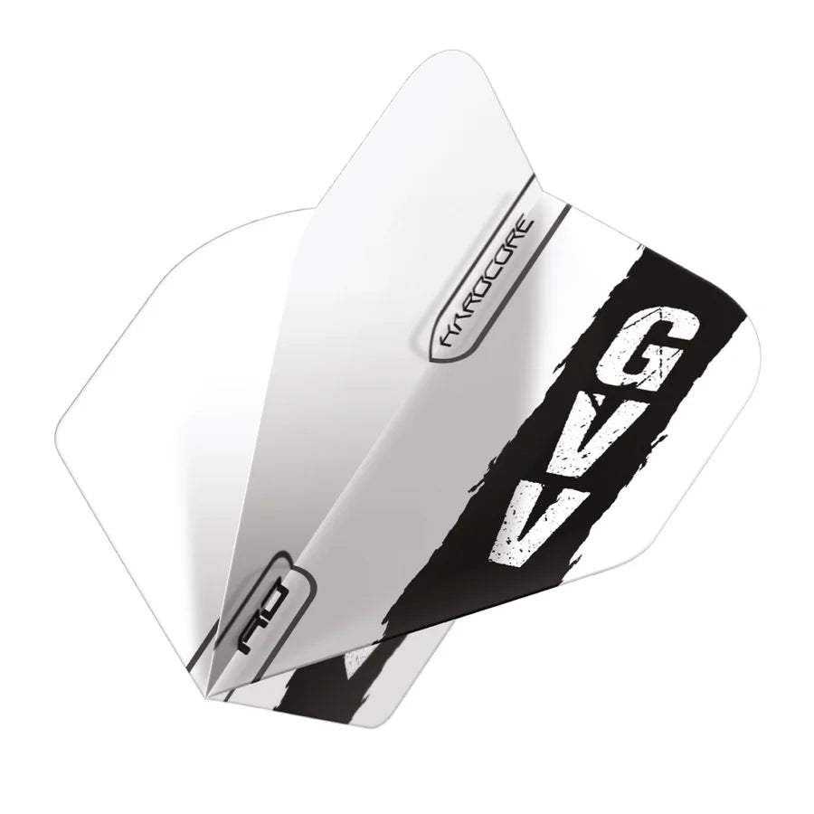 Gian van Veen Dart Flights - Wit Zwart