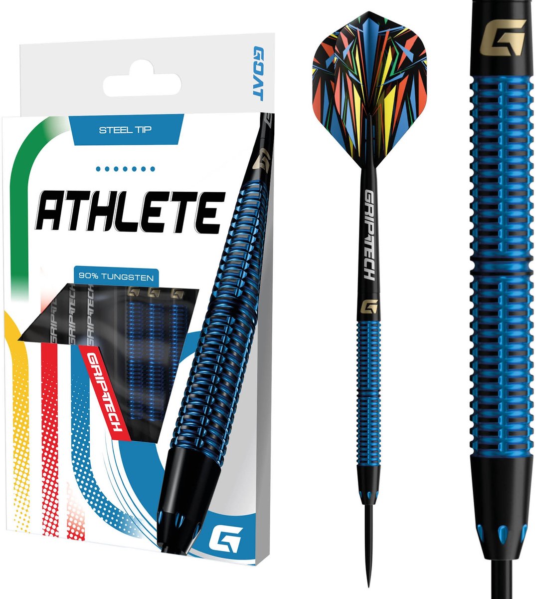 GOAT Athlete Blue 90% Tungsten Dartpijl - 24 Gram