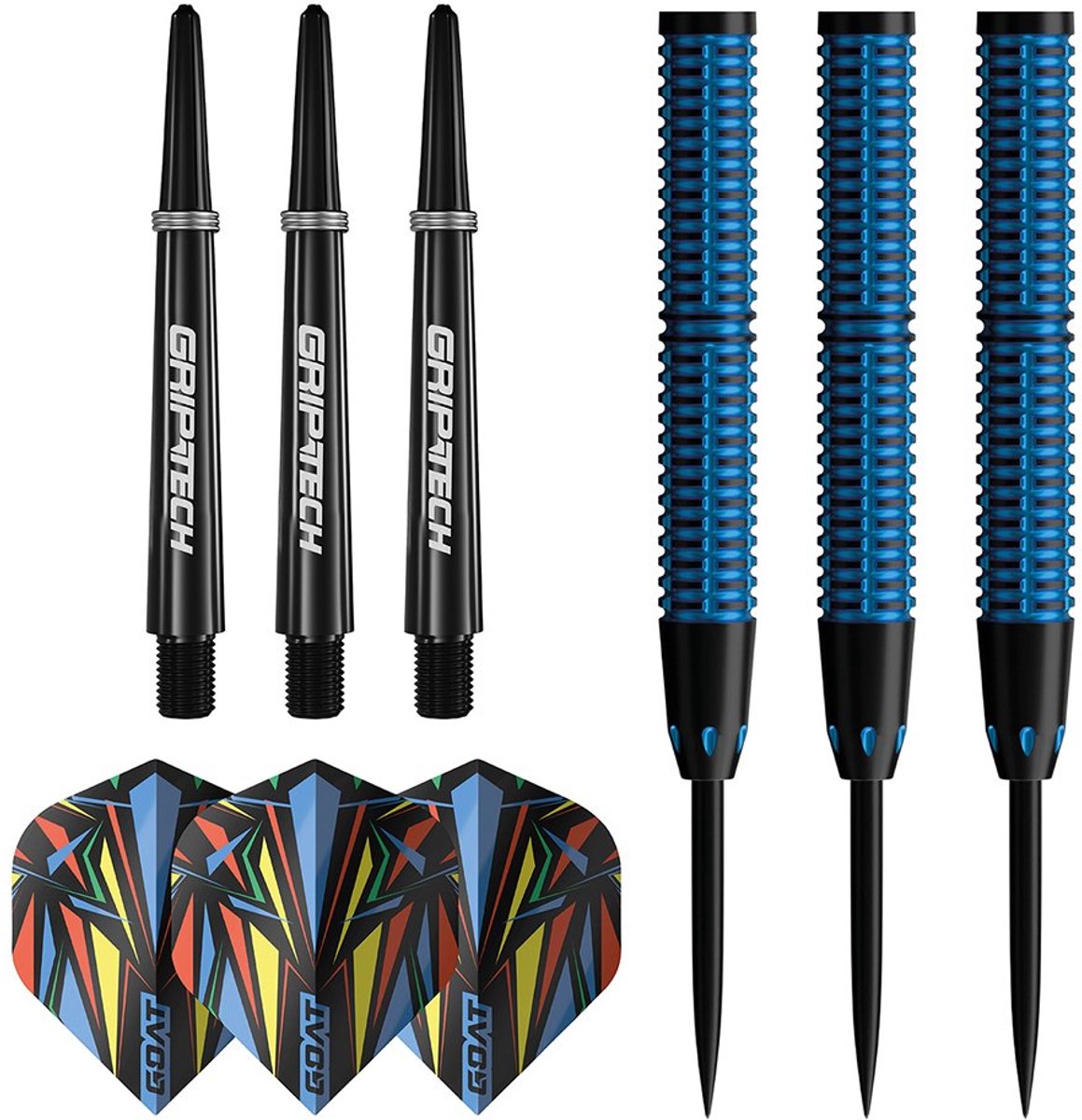 GOAT Athlete Blue 90% Tungsten Dartpijl - 24 Gram