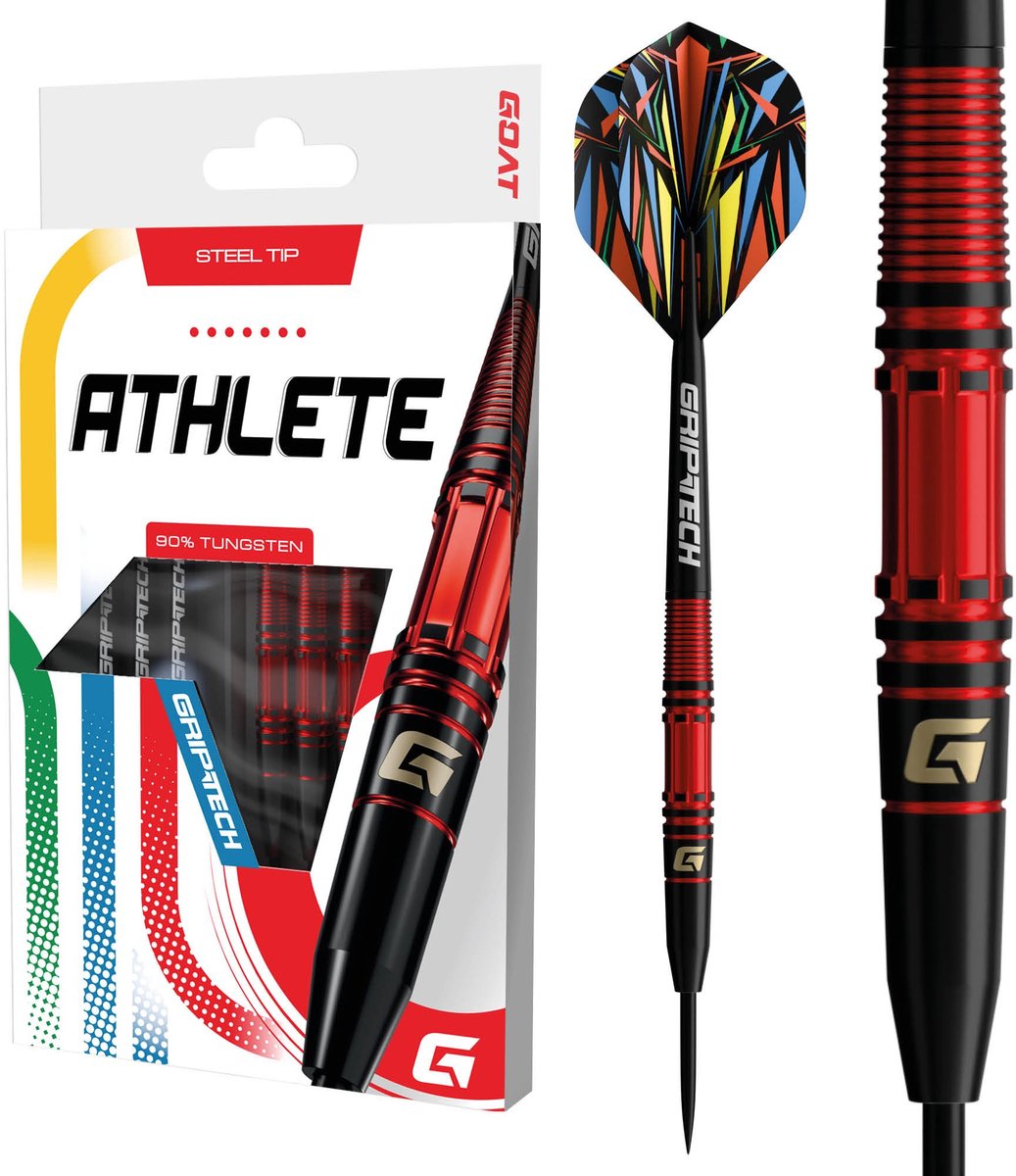 GOAT Athlete Red 90% Tungsten Dartpijl - 23.5 Gram