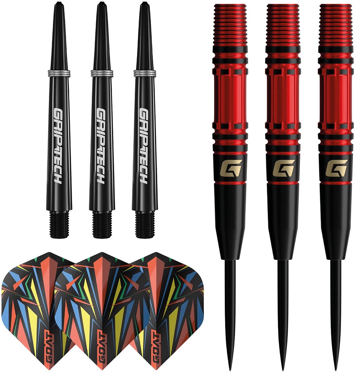 GOAT Athlete Red 90% Tungsten Dartpijl - 23.5 Gram