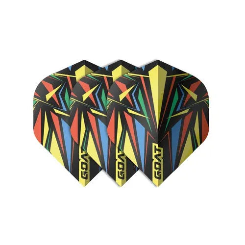 XQ Max Goat Dart Flights - Athlete Geel