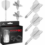 Mission Force 90 - Dartflight en Shaft 2in1 - Clear