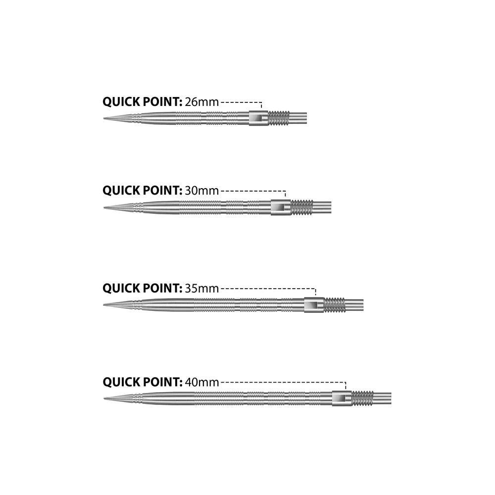 Harrows Quick Points Dartpunten - Micro Grip Ridge