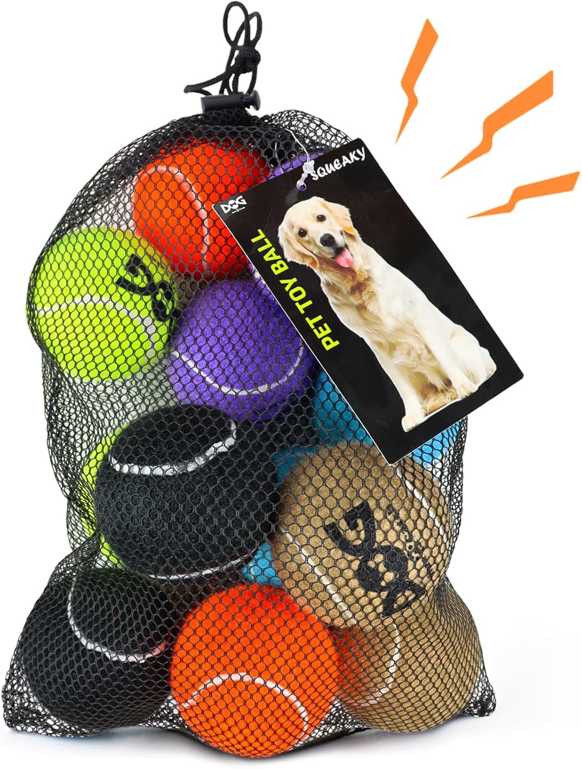 Hondenballen Met Geluid Dog Run and Catch - 12 stuks