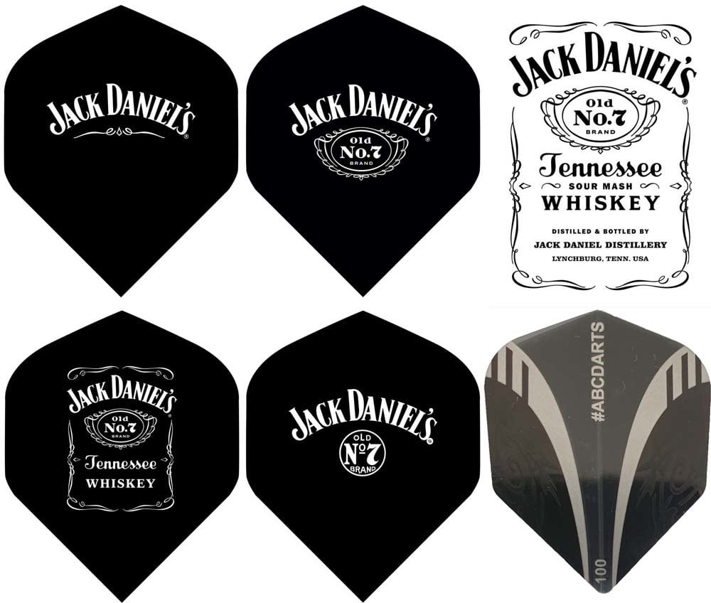 Jack Daniel's Dartflights - 4 sets assorti