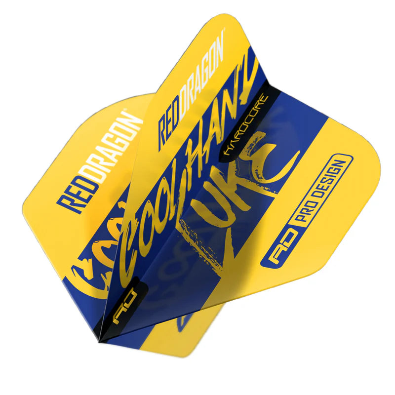Luke Humphries Dart Flights - Signature Geel