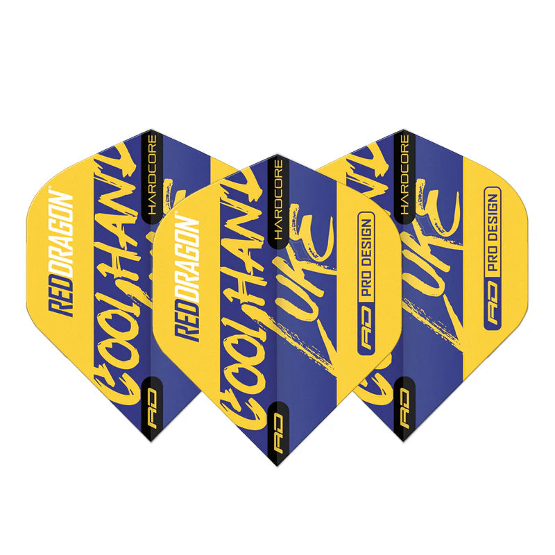 Luke Humphries Dart Flights - Signature Geel