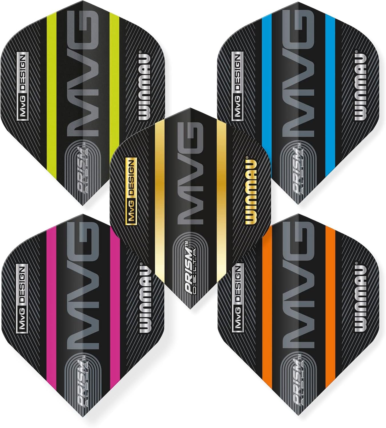 Winmau Michael van Gerwen Prism Dartflights Blister - 5 sets