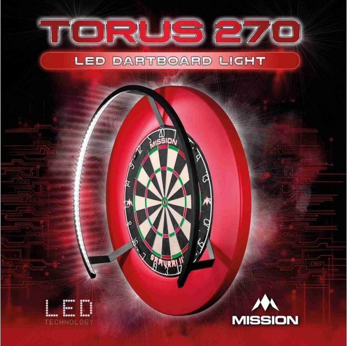 Mission - Torus 270 - Led Dartbord Verlichting