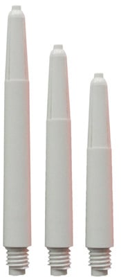 ABC Darts – Kunststof shafts nylon met ring - Wit