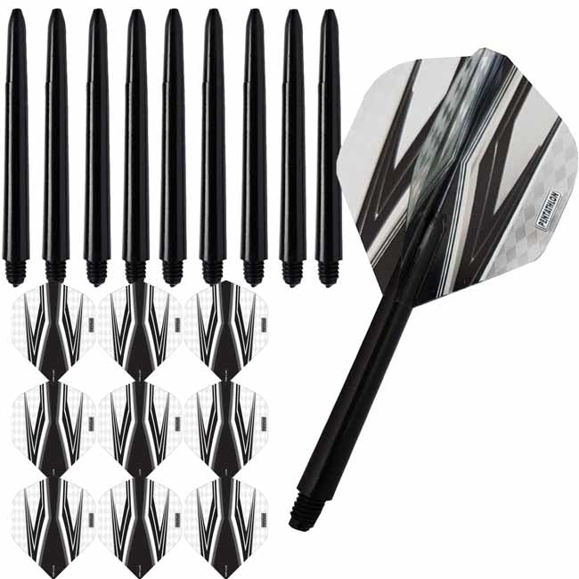 Pentathlon – Spitfire Zwart – Clear – Combi 3 sets