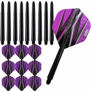 Pentathlon – Spitfire Zwart – Paars – Combi 3 sets