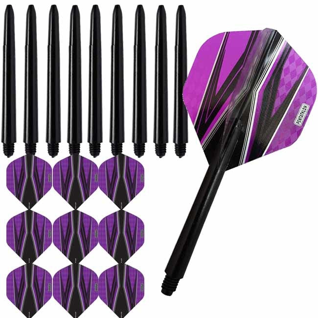 Pentathlon – Spitfire Zwart – Paars – Combi 3 sets