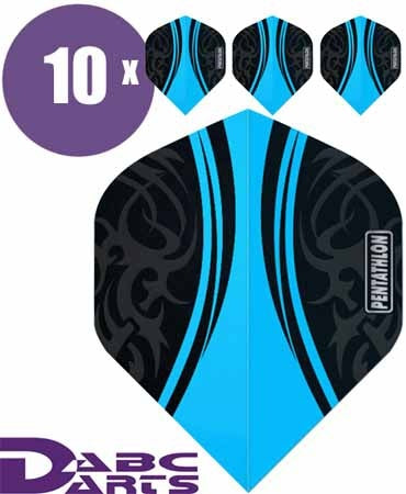 Tribal Cyan Blauw - 10 Sets