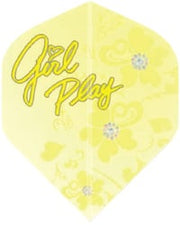 target darts 116010 - dartflights pro 100 girl play yellow