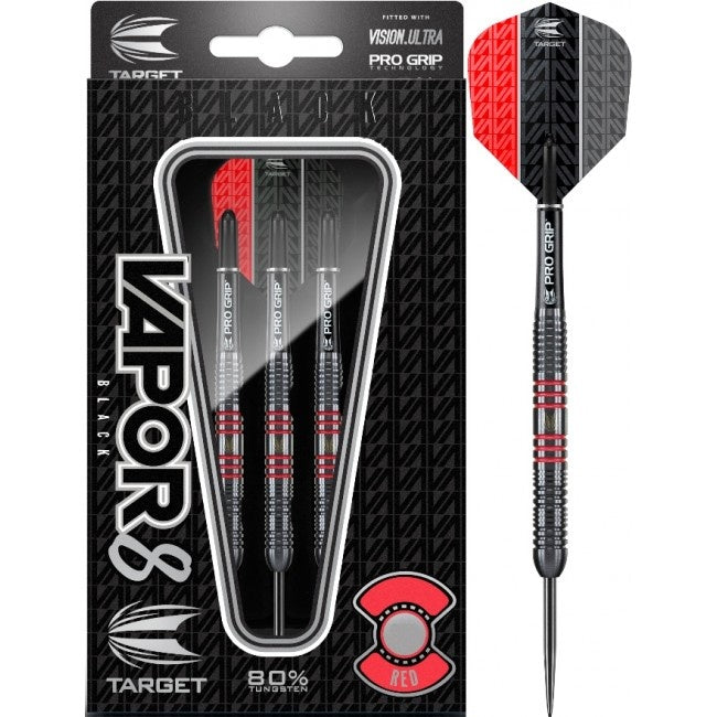 Target Darts – Vapor8 black - Rood