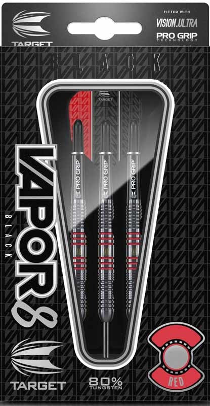 Target Darts – Vapor8 black - Rood